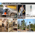 2016 hot sale bamboo ladder,straight telescopic ladder,aluminum telescopic ladder